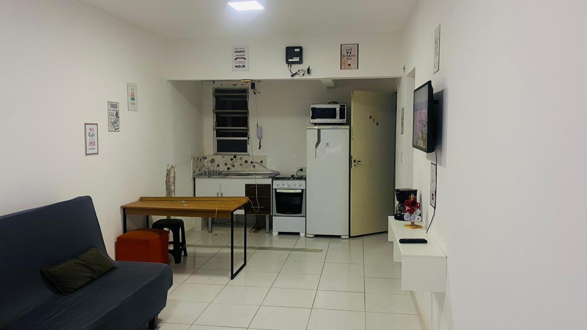 Apartamento Kit Net Pe Na Areia Прая-Гранді Екстер'єр фото