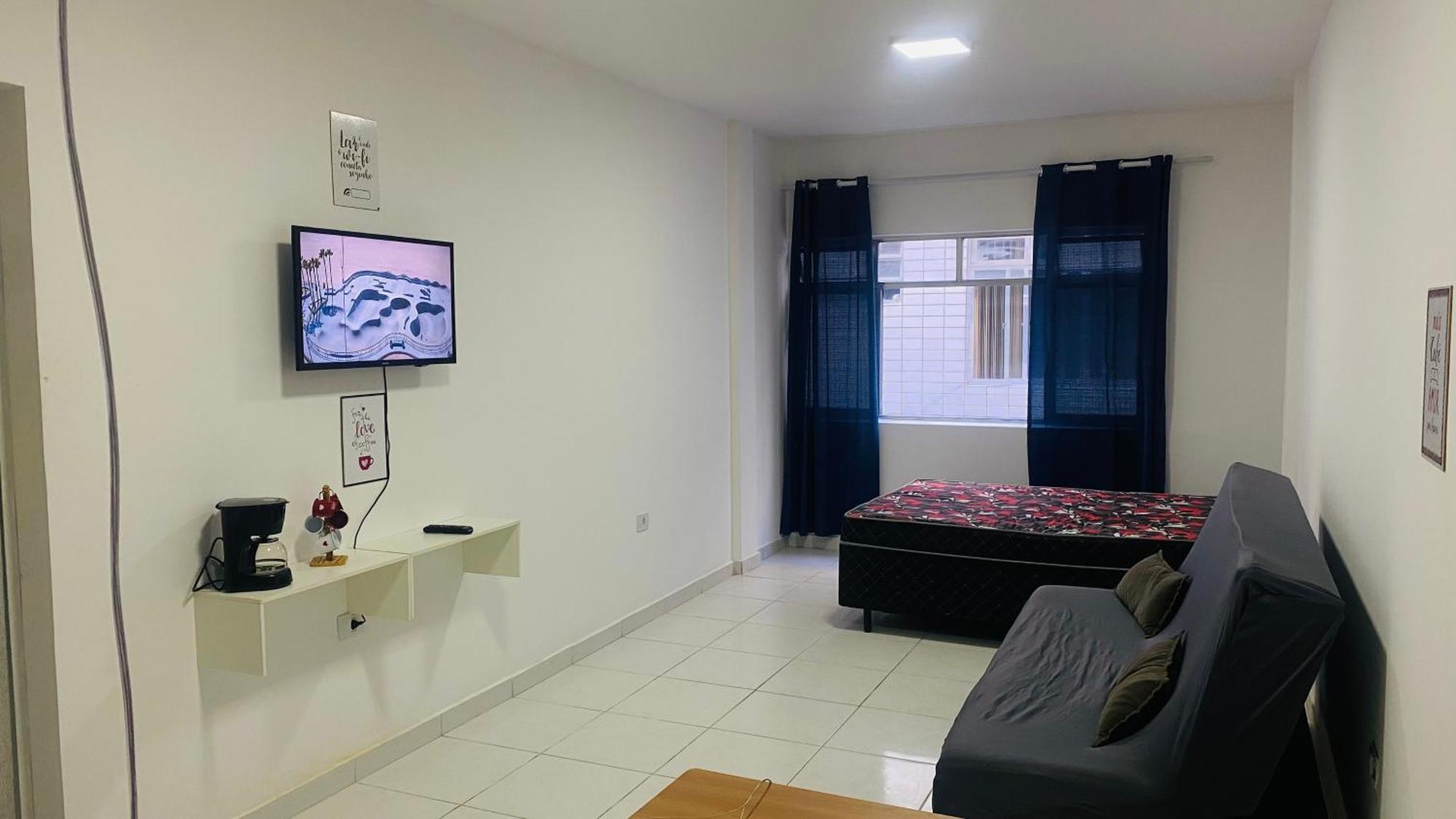 Apartamento Kit Net Pe Na Areia Прая-Гранді Екстер'єр фото